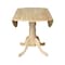 International Concepts 42 in. Dual Drop Leaf Table with 4 Splat Back Dining Chairs - 5 Piece Dining Set K01-42DP-C46-10-4 - alternate 3